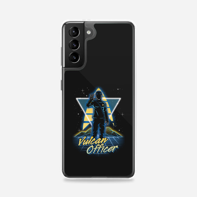 Retro Vulcan Officer-samsung snap phone case-Olipop