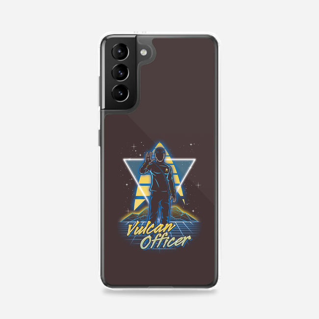 Retro Vulcan Officer-samsung snap phone case-Olipop