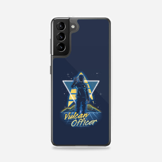 Retro Vulcan Officer-samsung snap phone case-Olipop