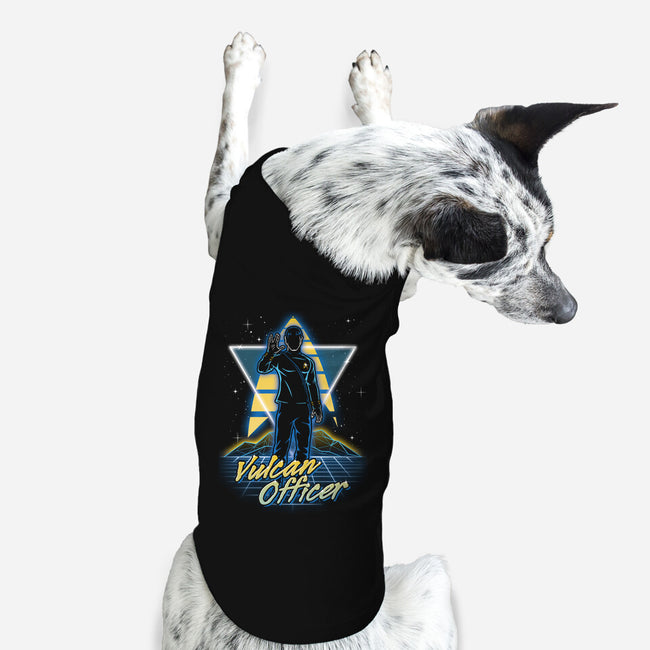 Retro Vulcan Officer-dog basic pet tank-Olipop