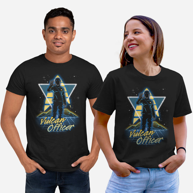 Retro Vulcan Officer-unisex basic tee-Olipop