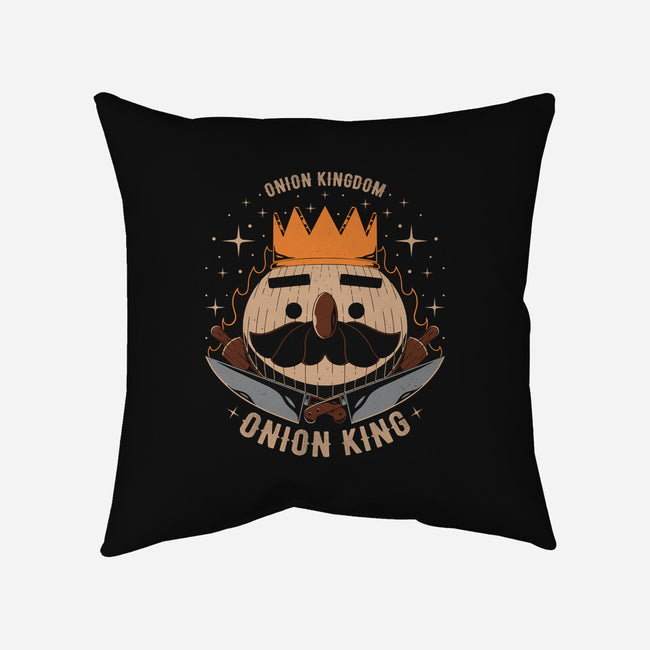 Onion King-none removable cover throw pillow-Alundrart