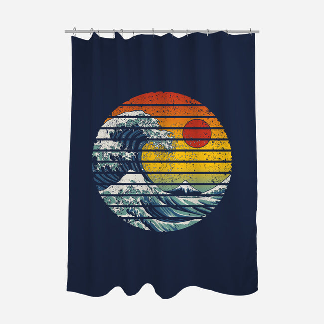 Freak Wave-none polyester shower curtain-NMdesign