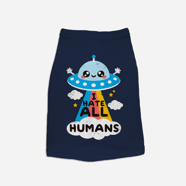 I Hate All Humans-dog basic pet tank-NemiMakeit