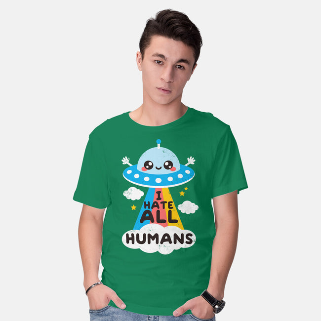 I Hate All Humans-mens basic tee-NemiMakeit