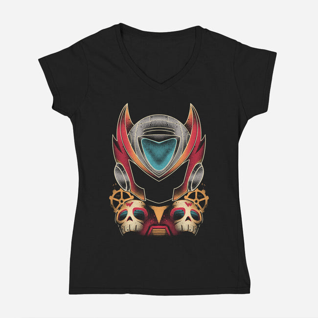 I Am Zero-womens v-neck tee-RamenBoy