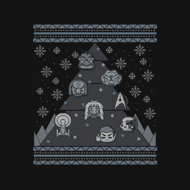 Trekkie Christmas Tree-womens fitted tee-xMorfina
