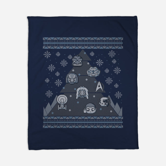 Trekkie Christmas Tree-none fleece blanket-xMorfina