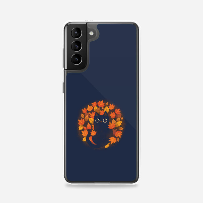 Autumn Cat-samsung snap phone case-ricolaa