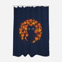 Autumn Cat-none polyester shower curtain-ricolaa