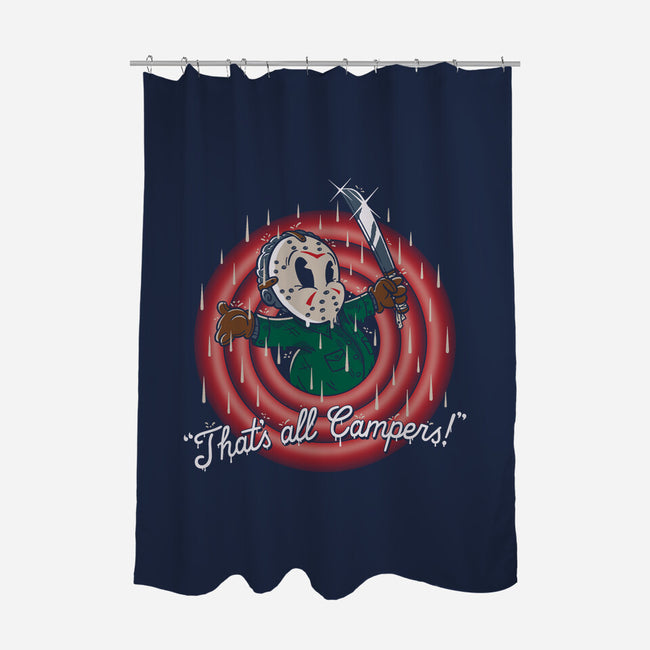 That's All Campers!-none polyester shower curtain-Getsousa!