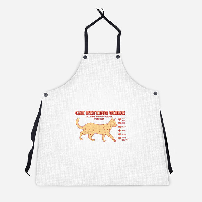 Cat Petting Guide-unisex kitchen apron-Thiago Correa