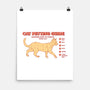 Cat Petting Guide-none matte poster-Thiago Correa