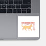 Cat Petting Guide-none glossy sticker-Thiago Correa