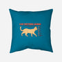 Cat Petting Guide-none removable cover throw pillow-Thiago Correa