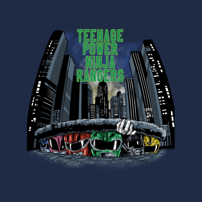 Teenage Power Ninja Rangers-mens long sleeved tee-zascanauta