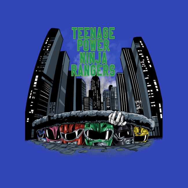 Teenage Power Ninja Rangers-mens long sleeved tee-zascanauta
