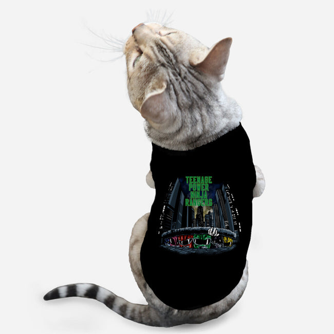 Teenage Power Ninja Rangers-cat basic pet tank-zascanauta