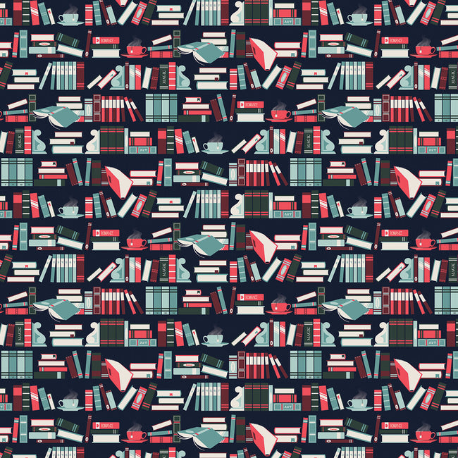 Book Nook-womens all over print cropped tee-Kat_Haynes