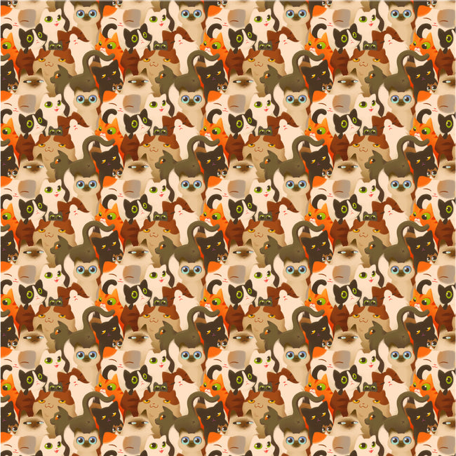 Cats for Days-womens all over print cropped tee-Kat_Haynes