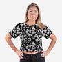 Chatter Bones-womens all over print cropped tee-gollygeesir