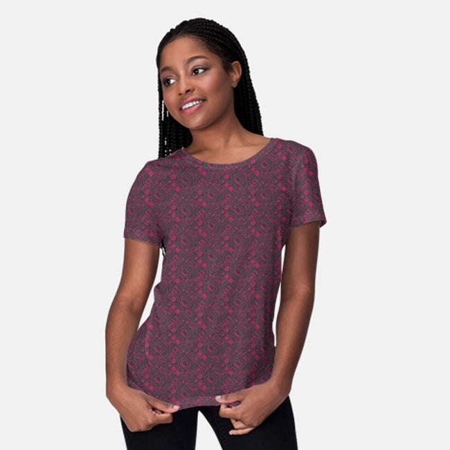 Control Freak-womens all over print crew neck tee-Kat_Haynes