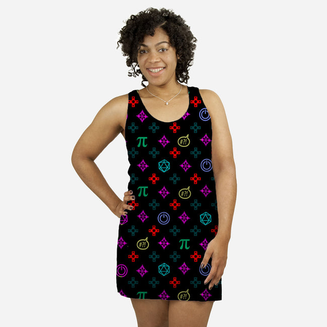 Geek Chic-womens all over print racerback dress-MeganLara