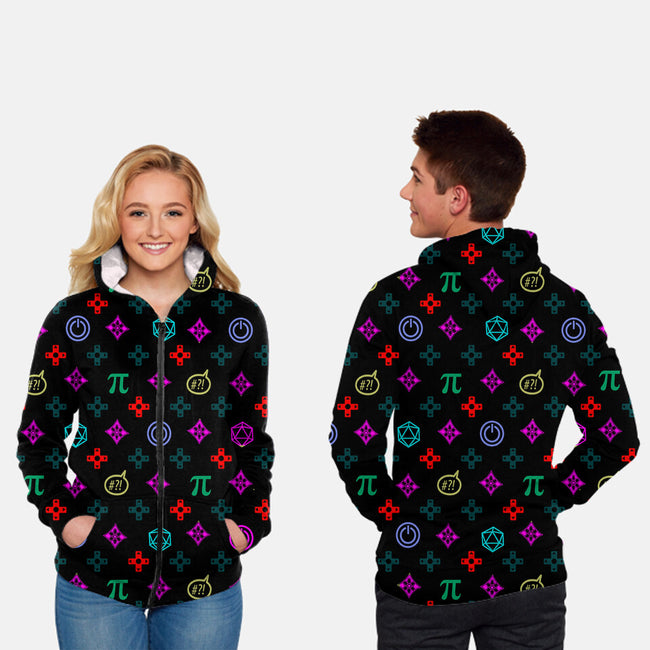 Geek Chic-unisex all over print zip-up sweatshirt-MeganLara