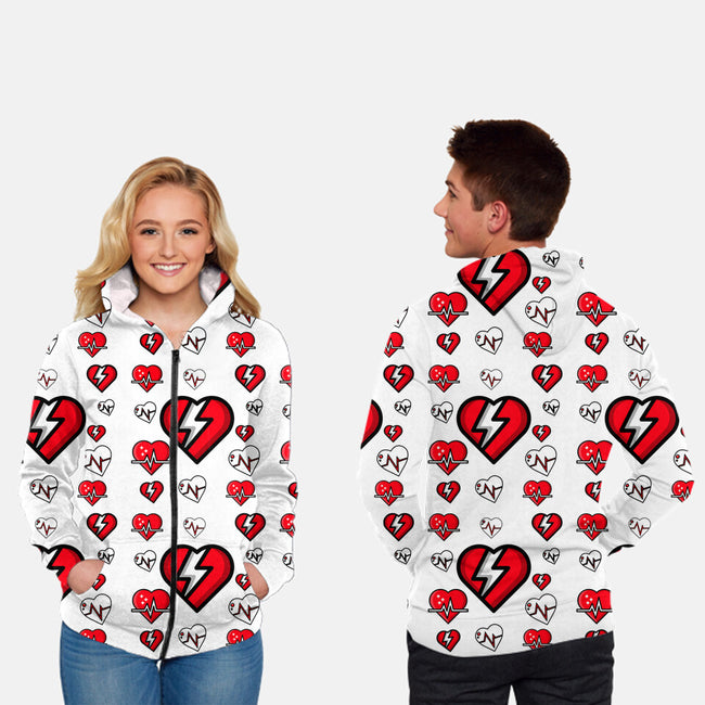 Heartbroken-unisex all over print zip-up sweatshirt-bradleyheal