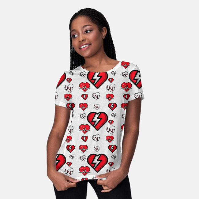 Heartbroken-womens all over print crew neck tee-bradleyheal