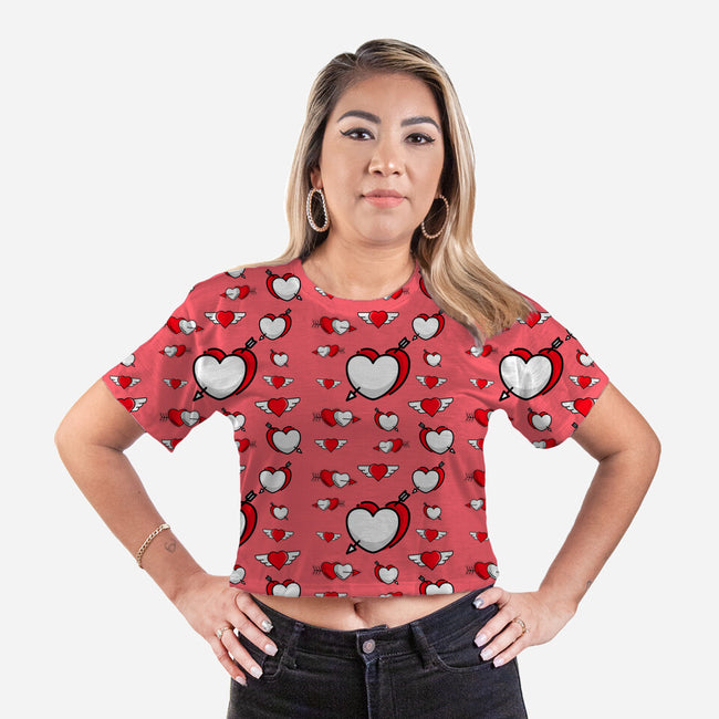 Heartstrike-womens all over print cropped tee-bradleyheal