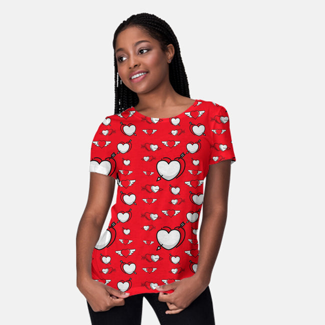 Heartstruck-womens all over print crew neck tee-bradleyheal