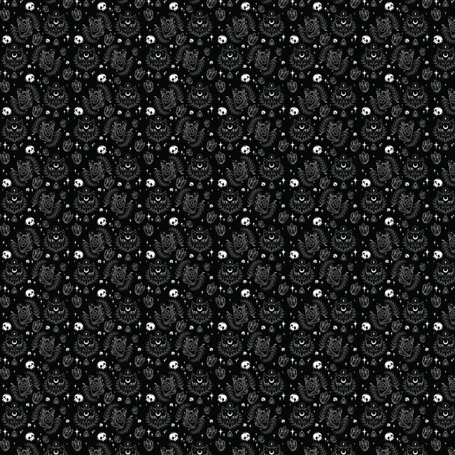 Lunar Spells-womens all over print cropped tee-ChocolateRaisinFury