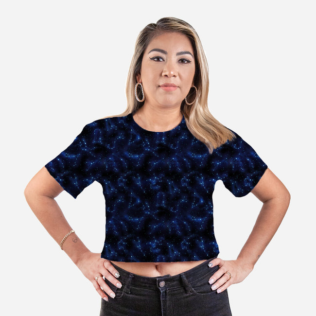What's Your Sign-womens all over print cropped tee-Kat_Haynes
