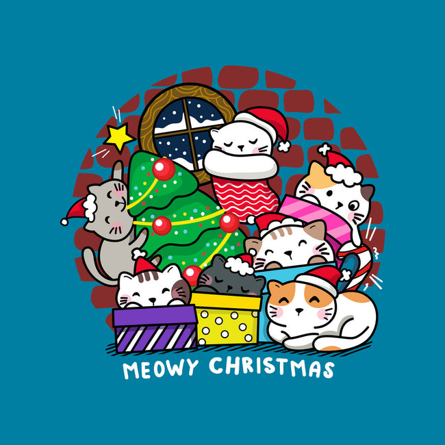 Merry Catmas-womens basic tee-krisren28