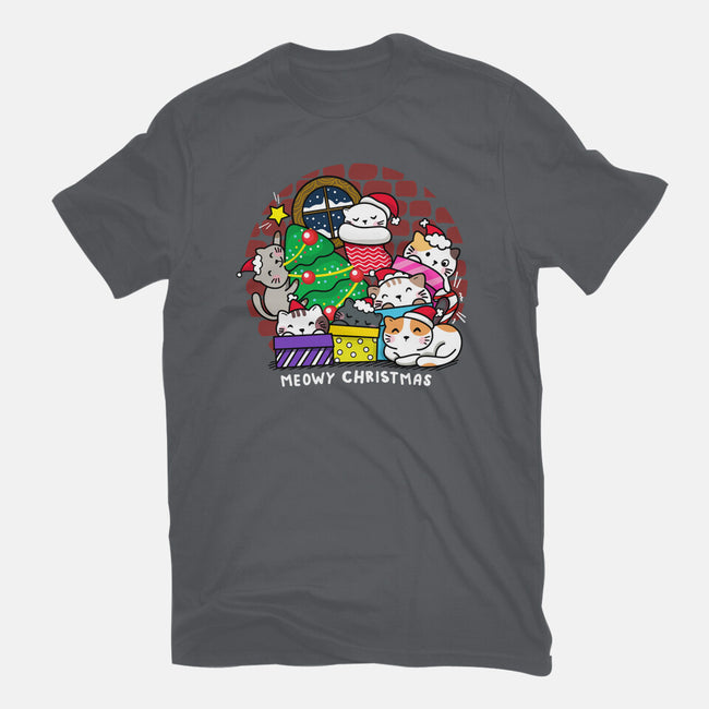 Merry Catmas-mens heavyweight tee-krisren28