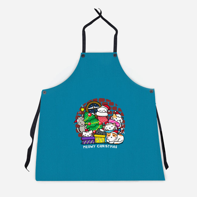 Merry Catmas-unisex kitchen apron-krisren28