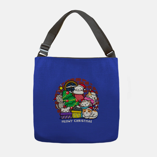 Merry Catmas-none adjustable tote-krisren28