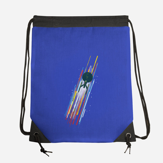 Warp Speed-none drawstring bag-kharmazero