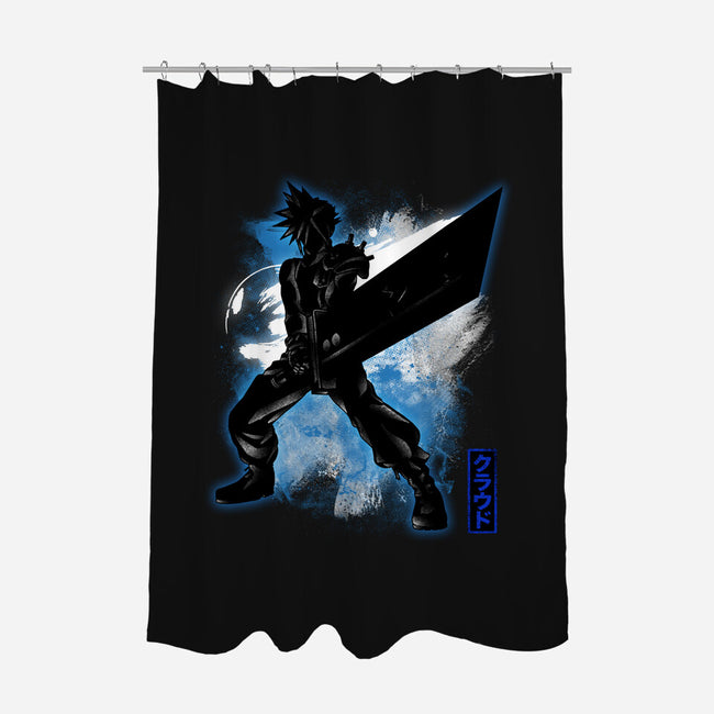 Cosmic Ex-Soldier-none polyester shower curtain-fanfreak1