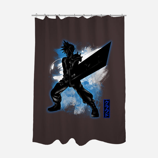 Cosmic Ex-Soldier-none polyester shower curtain-fanfreak1