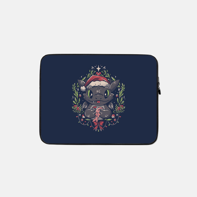 Dragon Christmas-none zippered laptop sleeve-eduely