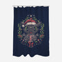 Dragon Christmas-none polyester shower curtain-eduely