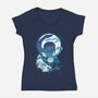 Waterbender Landscape-womens v-neck tee-dandingeroz