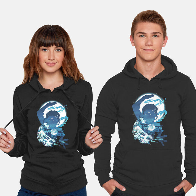 Waterbender Landscape-unisex pullover sweatshirt-dandingeroz
