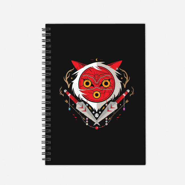 Warrior of the Forest-none dot grid notebook-BadBox