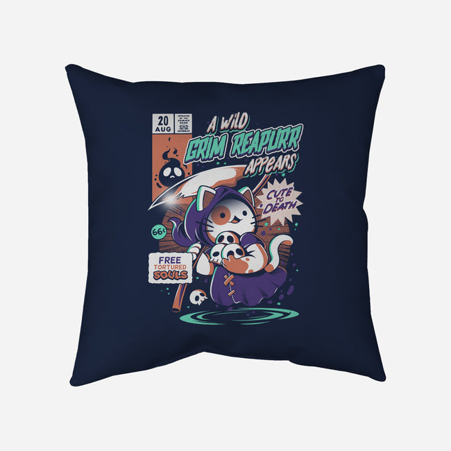 Grim Reapurr-none removable cover w insert throw pillow-ilustrata