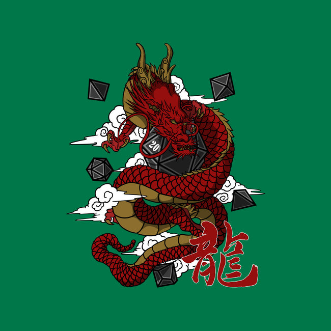 The Dice Dragon-none drawstring bag-ShirtGoblin
