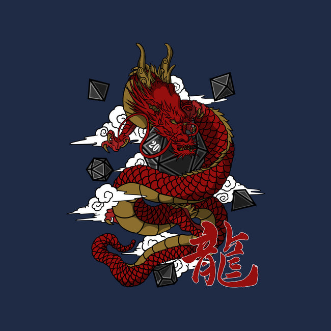 The Dice Dragon-none fleece blanket-ShirtGoblin