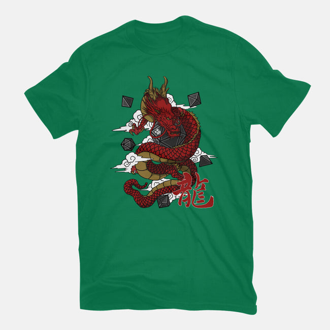The Dice Dragon-mens premium tee-ShirtGoblin